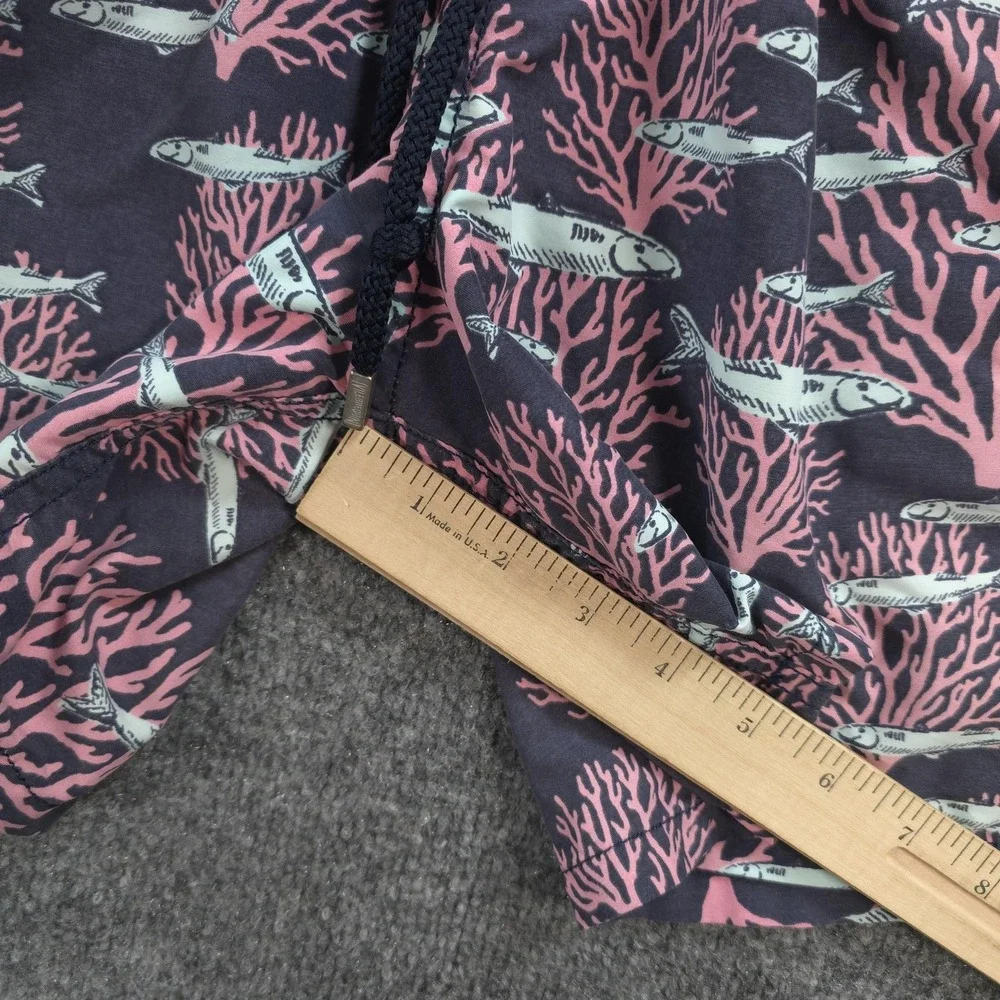 Vilebrequin Swim Trunks Mens L Multicolor Coral Fishes Print Beach Tropical